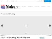 Tablet Screenshot of makenonline.com